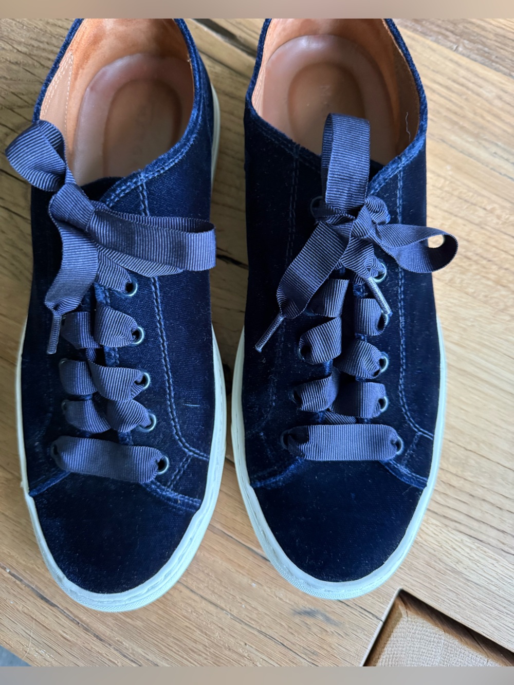 Margaux Blue Velvet Sneakers 41